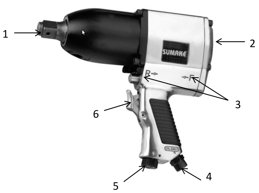 устройство пневмогайковерта
