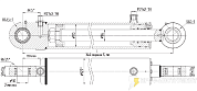 Гидроцилиндр МС110/56х800-3(4).11(1200)