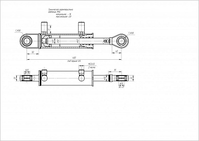 Гидроцилиндр ЦГ-50.25х125.11