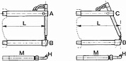 Нижнее прямое плечо 190мм (тип В) для клещей 3321, 3322 - TECNA 4852