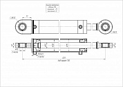 Гидроцилиндр ЦГ-100.50х750.11