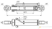 Гидроцилиндр подъема и опускания ковша ПК 65.43.02.000
