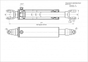 Гидроцилиндр ЦГ-80.50х250.01-01