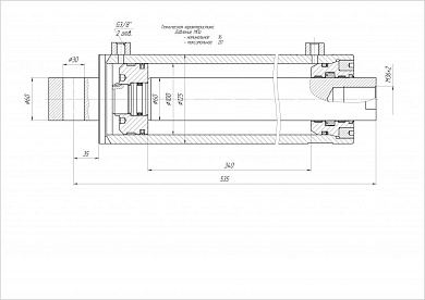 Гидроцилиндр ЦГ-100.60х340.24
