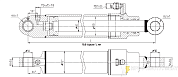 Гидроцилиндр МС100/60х800-3(4).22.2(1130)