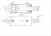 Гидроцилиндр ЦГ-180.80х800.17