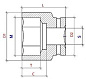 Головка торцевая PNG S16M34