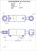 Гидроцилиндр ЦГ-125.60х720.29