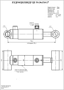 Гидроцилиндр ЦГ-50.30х510.17