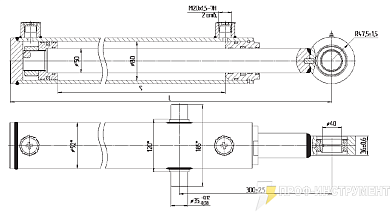 Гидроцилиндр МС80/50х280-3(4).31(300)