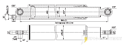 Гидроцилиндр плунжерный МСР 63х500-3.11